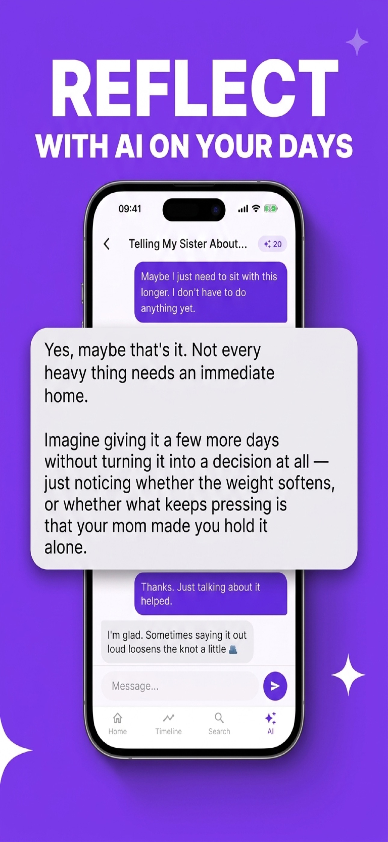 Reflect with your AI companion