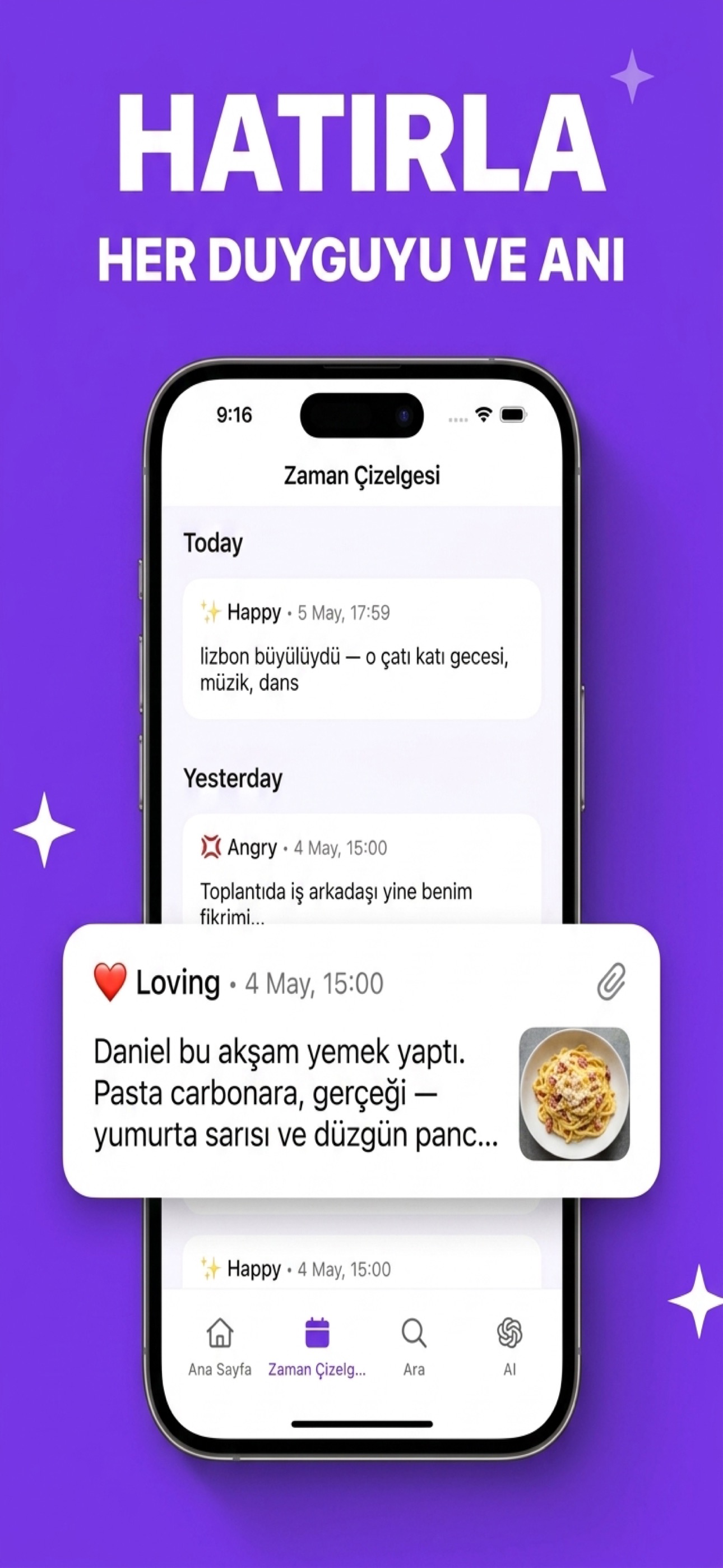 Zaman tüneli ile her ruh halini yeniden yaşa